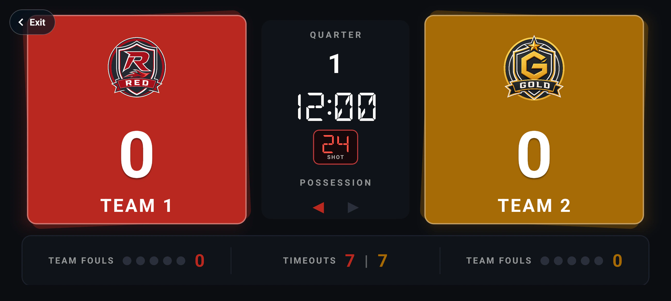 Current Arena Basketball Board with configurable center rail